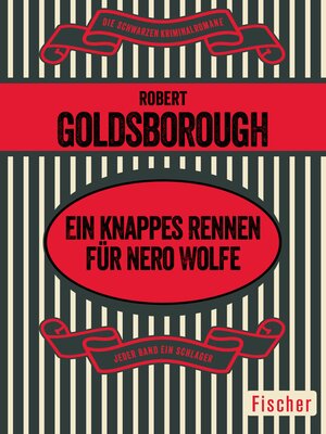 cover image of Ein knappes Rennen für Nero Wolfe